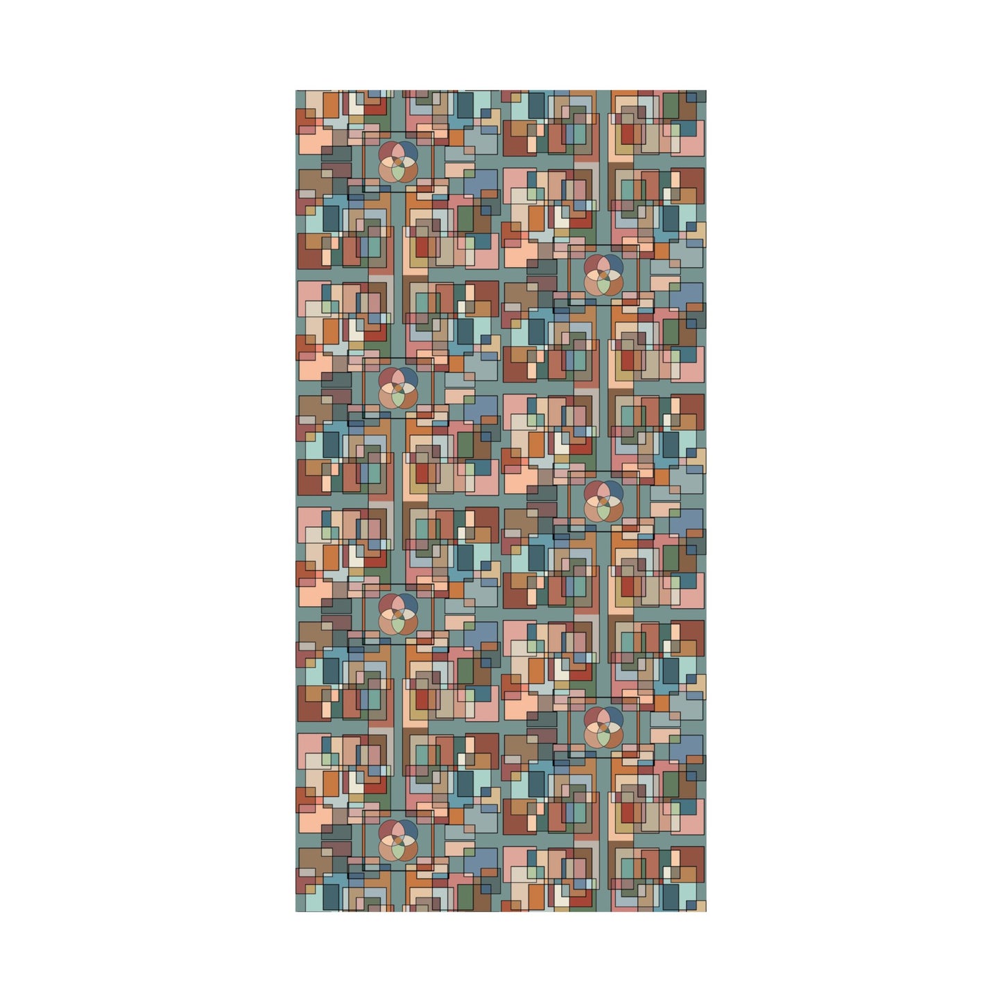 Abstract Geometric Poster — Retro Mid-Century Wall Art