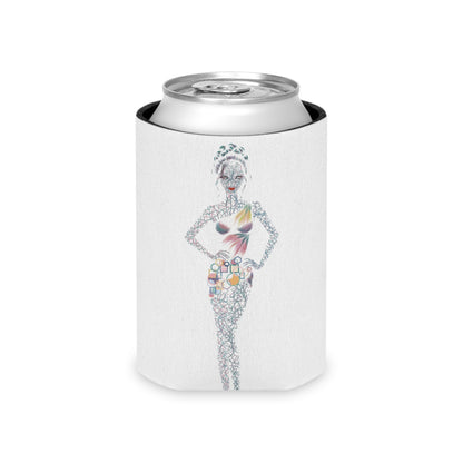 Tropical Fashion Illustration Can Cooler