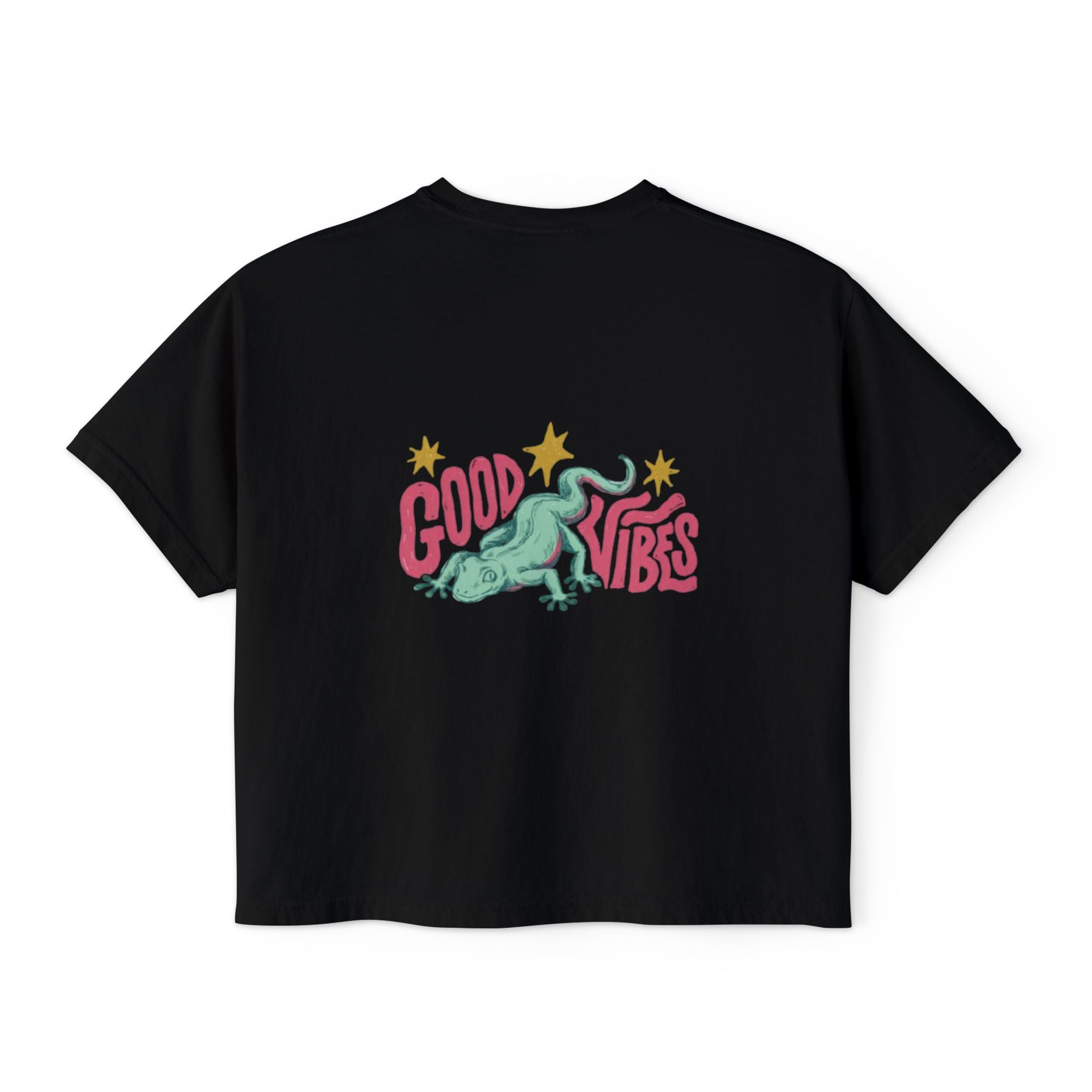Halloween Pumpkin Ghost Floral Boxy Tee