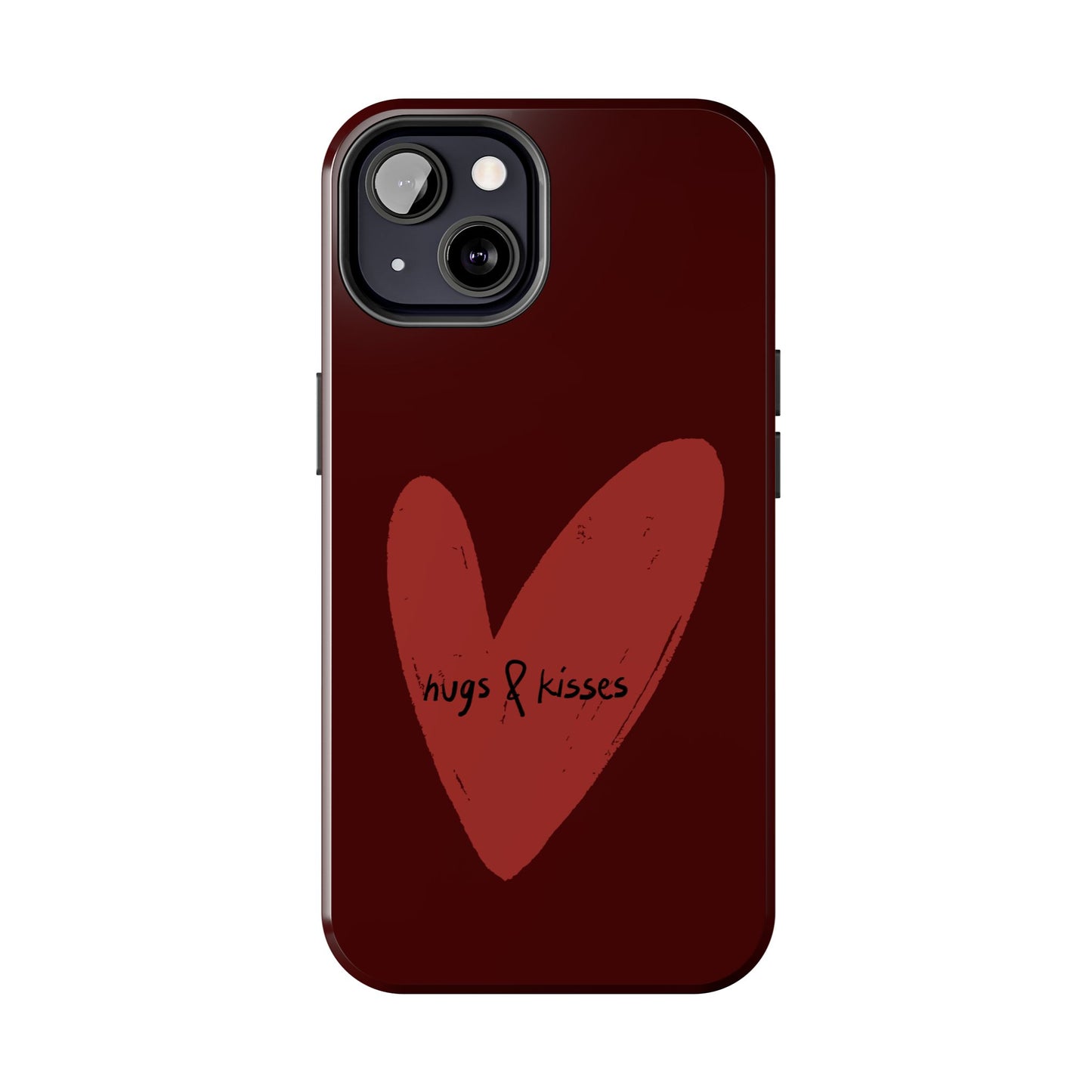 Hugs & Kisses Heart Tough Phone Case