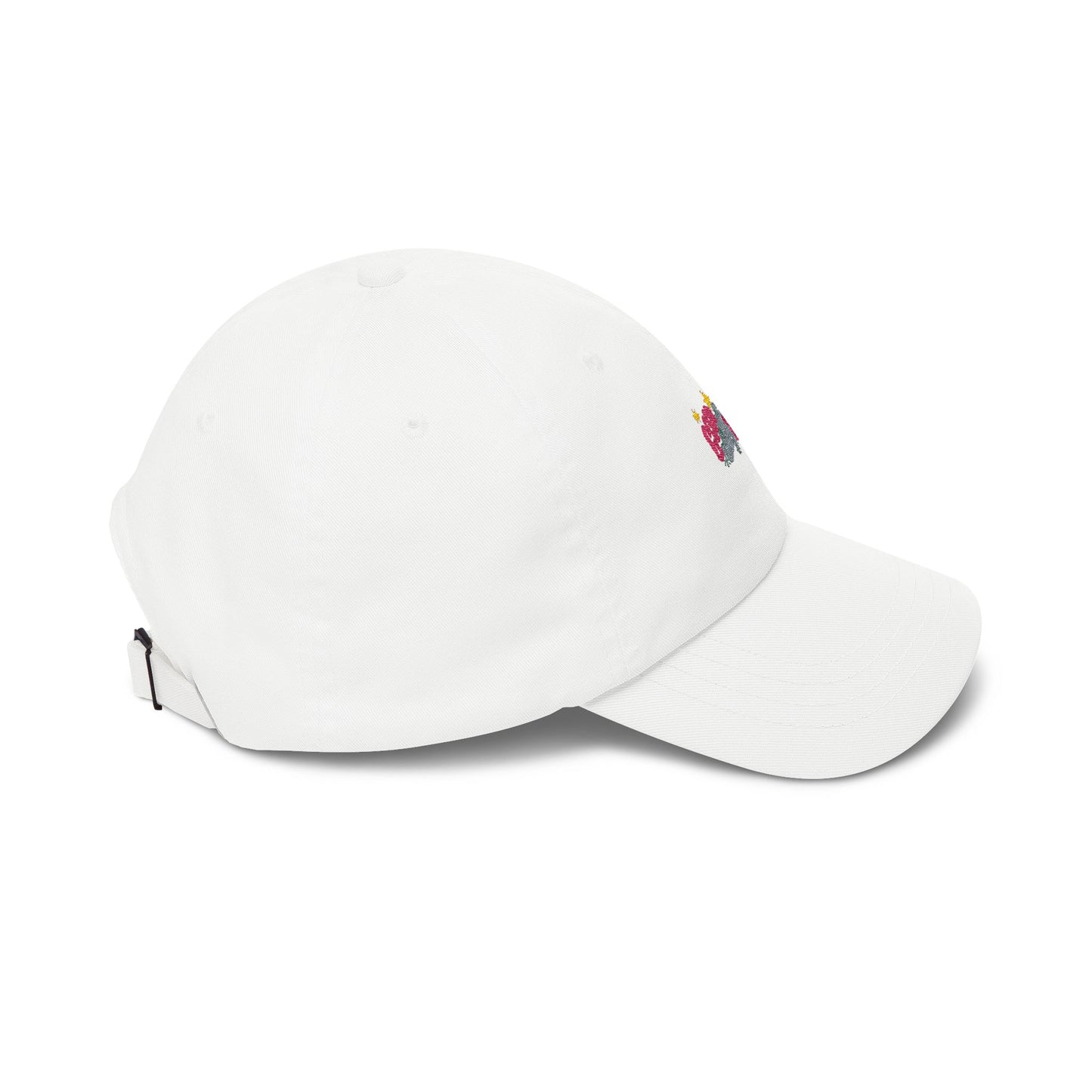 Dad Cap — 'Good Vibes' Embroidered White Baseball Hat