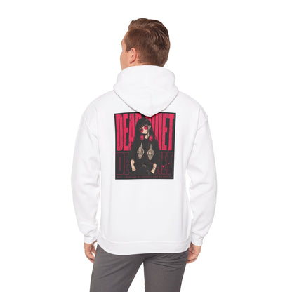 Darkwave Band Hoodie — 'Dead Quiet' Retro Goth Graphic Pullover