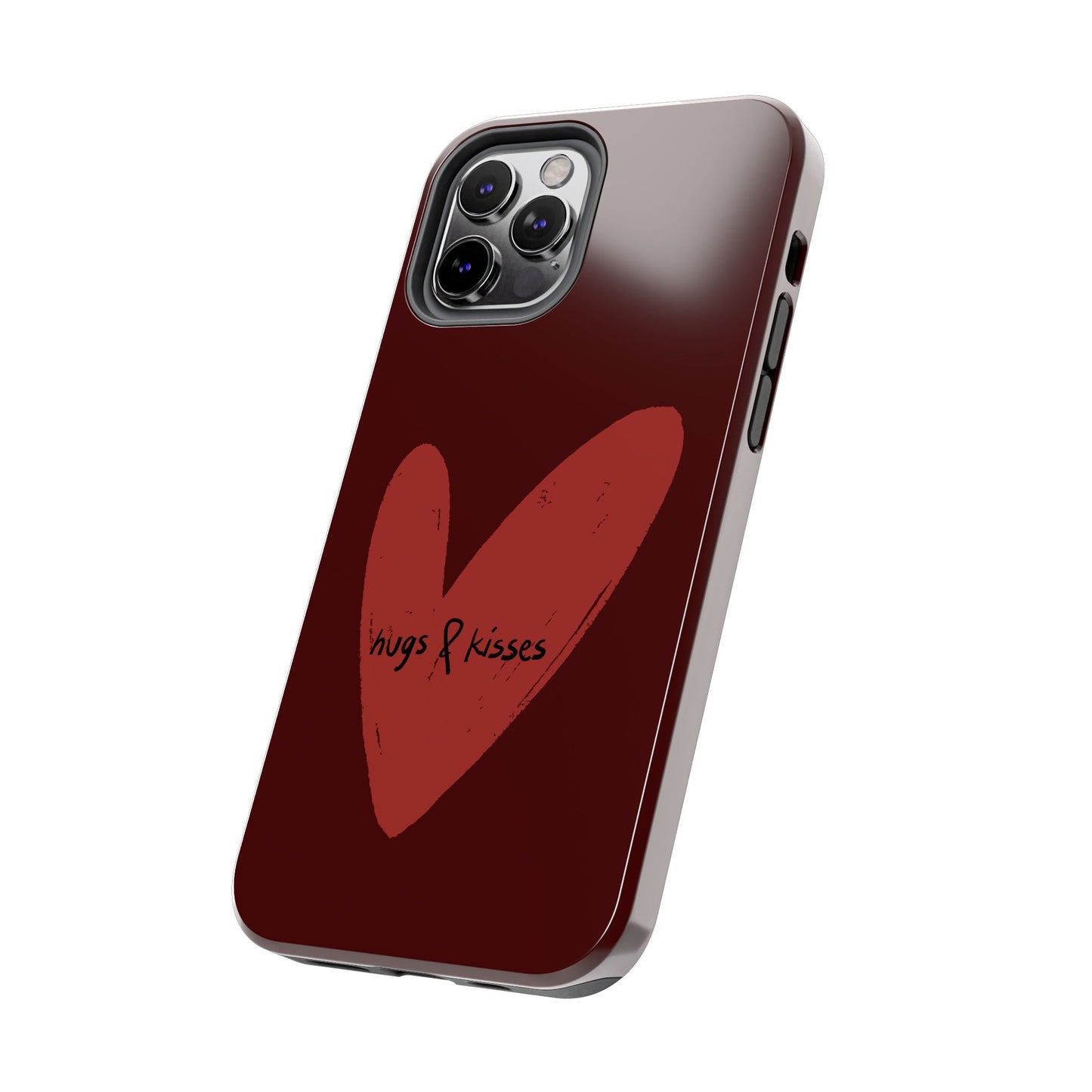 Hugs & Kisses Heart Tough Phone Case