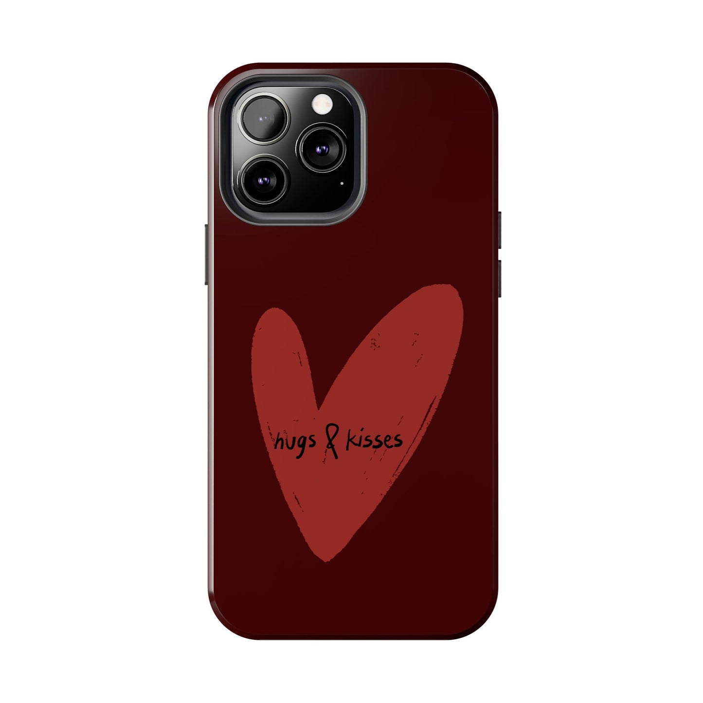 Hugs & Kisses Heart Tough Phone Case