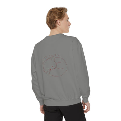 Stay Grounded Cute Cat  Sweatshirt — Women's Casual Crewneck