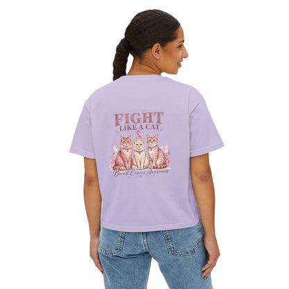Halloween Pumpkin Ghost Floral Boxy Tee