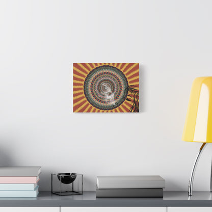 Psychedelic Mandala Burst Canvas | Matte Stretched Wall Art