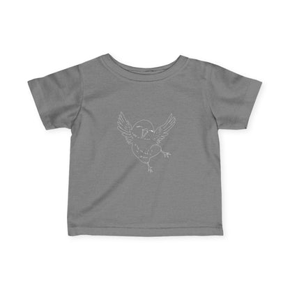 Infant Tee with Minimal Line Art — Baby Animal Graphic Shirt