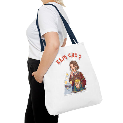 Tote Bag — 'Kem Cho?' Illustrative Gujarati Greeting Tote