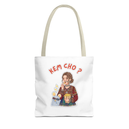 Tote Bag — 'Kem Cho?' Illustrative Gujarati Greeting Tote