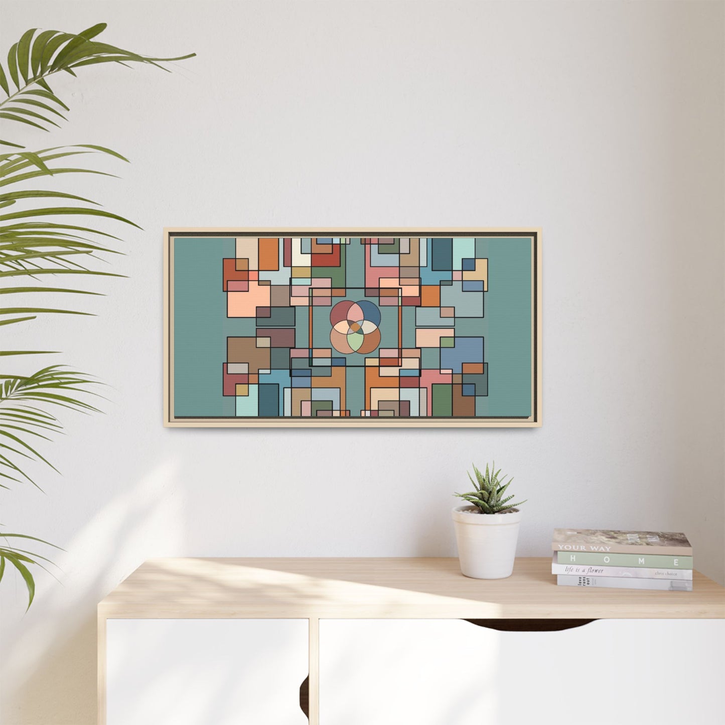 Matte Canvas, Framed (Multi-color)