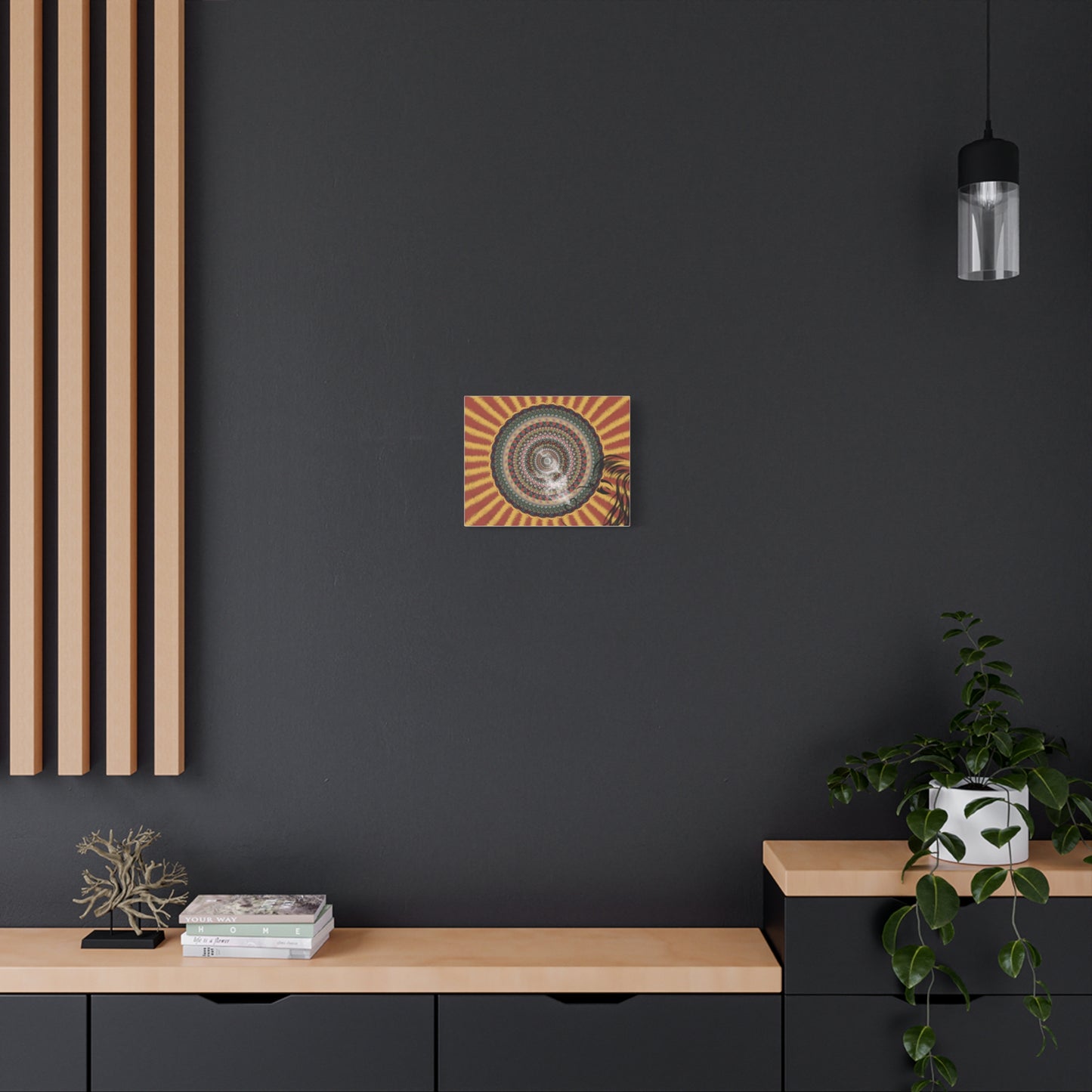 Psychedelic Mandala Burst Canvas | Matte Stretched Wall Art