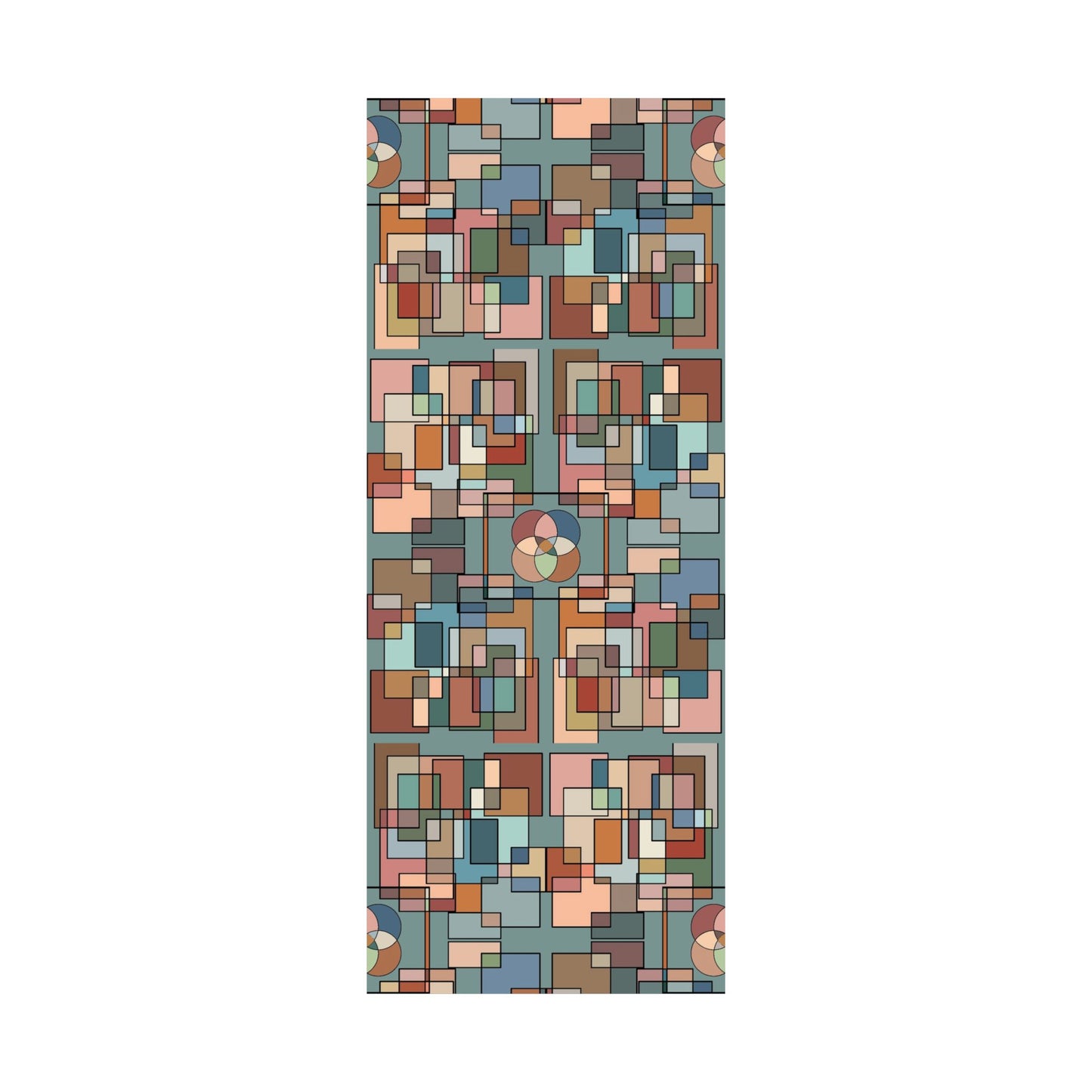 Abstract Geometric Poster — Retro Mid-Century Wall Art