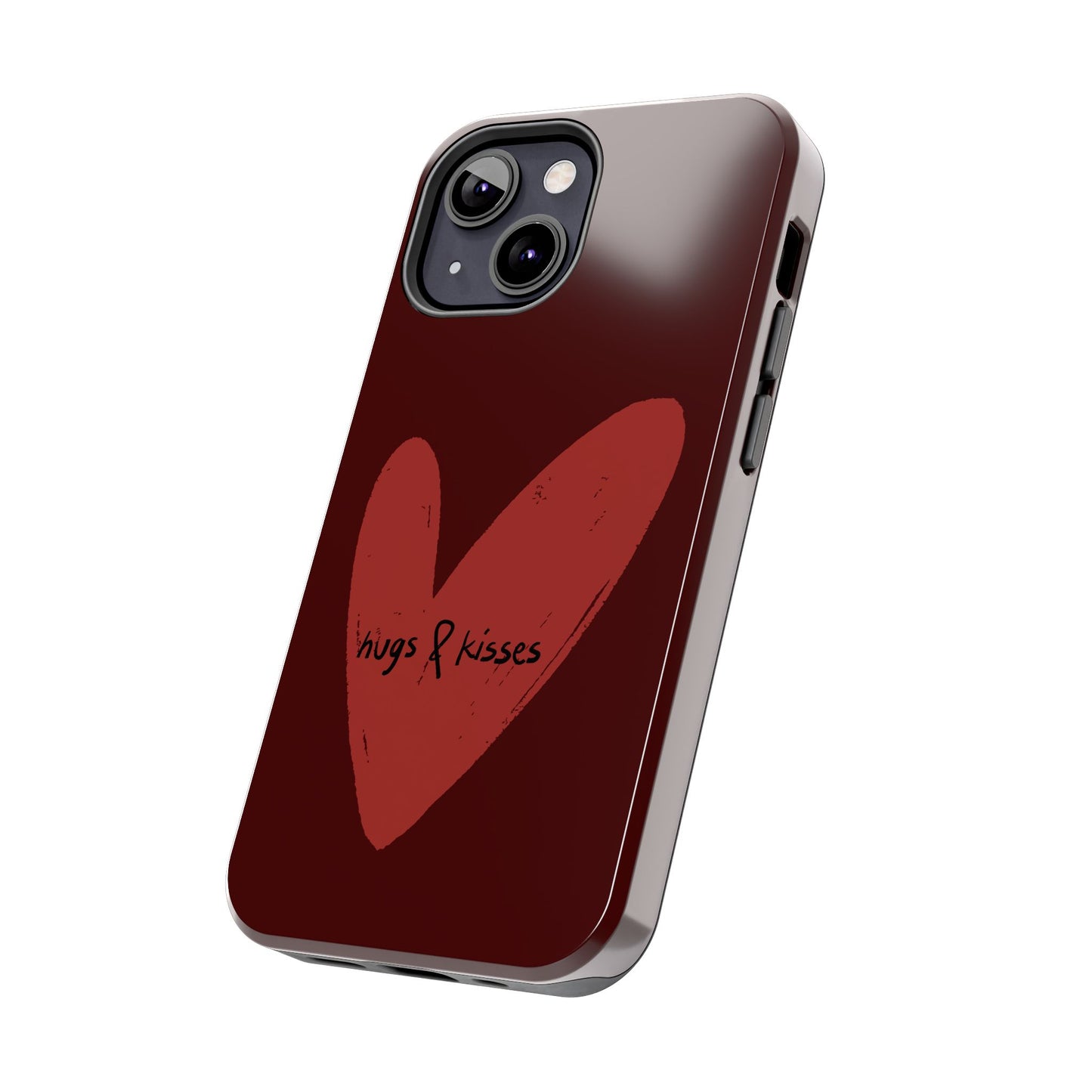 Hugs & Kisses Heart Tough Phone Case