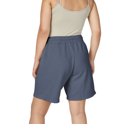 Cream Fleece Sweat Shorts with 'Kem Cho?' Cartoon Graphic