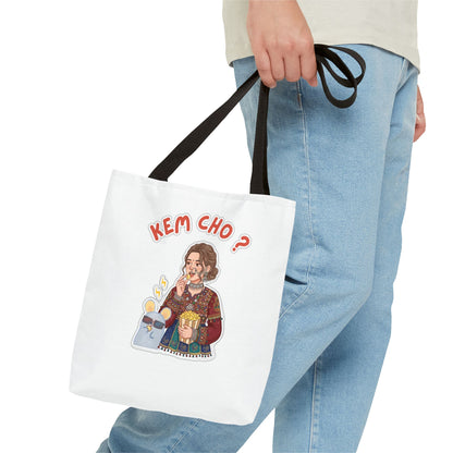 Tote Bag — 'Kem Cho?' Illustrative Gujarati Greeting Tote