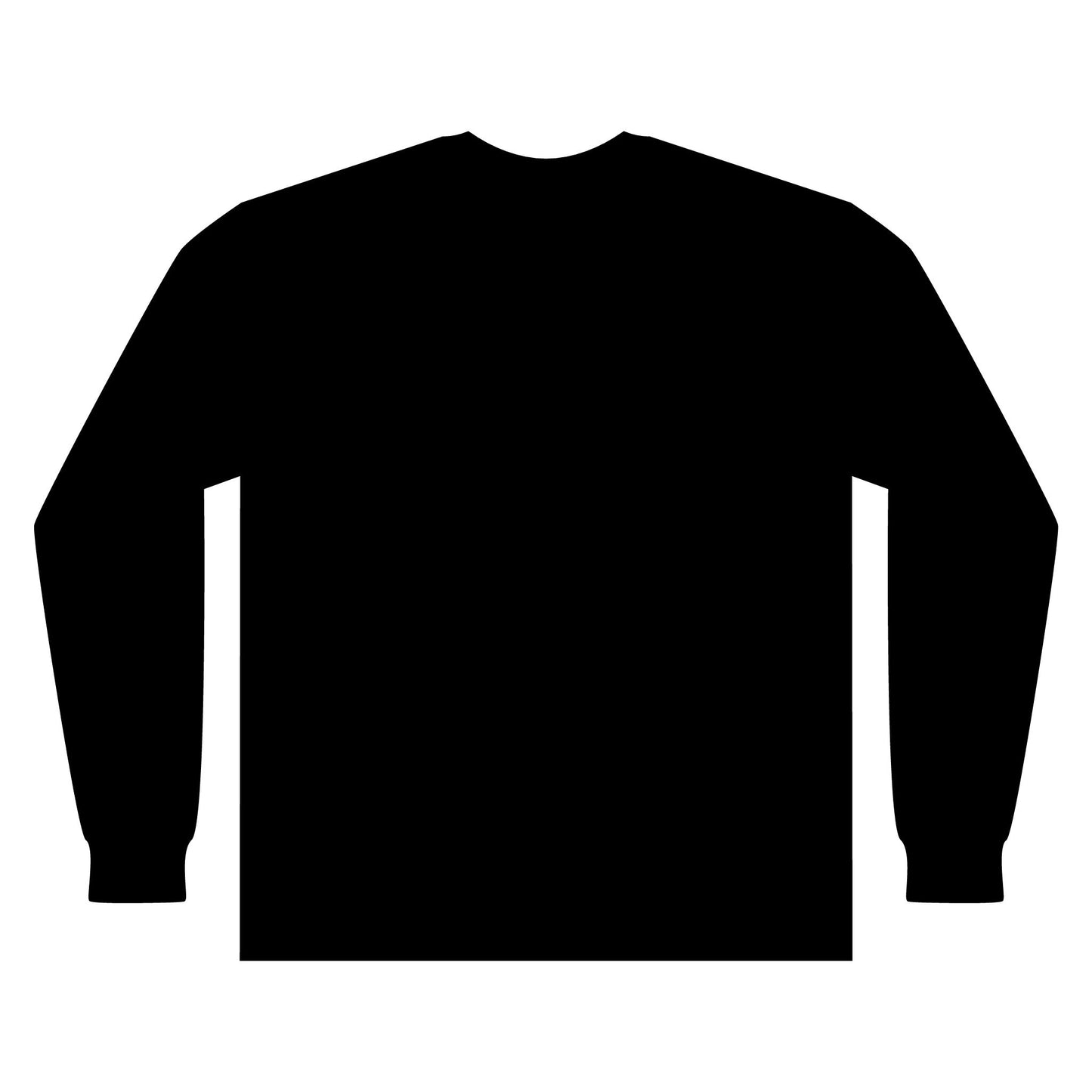 Artistic Fashion Sketch Long Sleeve Tee — Watercolor Figure Illustration