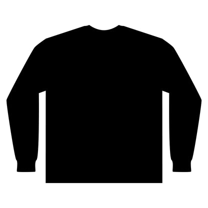 Artistic Fashion Sketch Long Sleeve Tee — Watercolor Figure Illustration