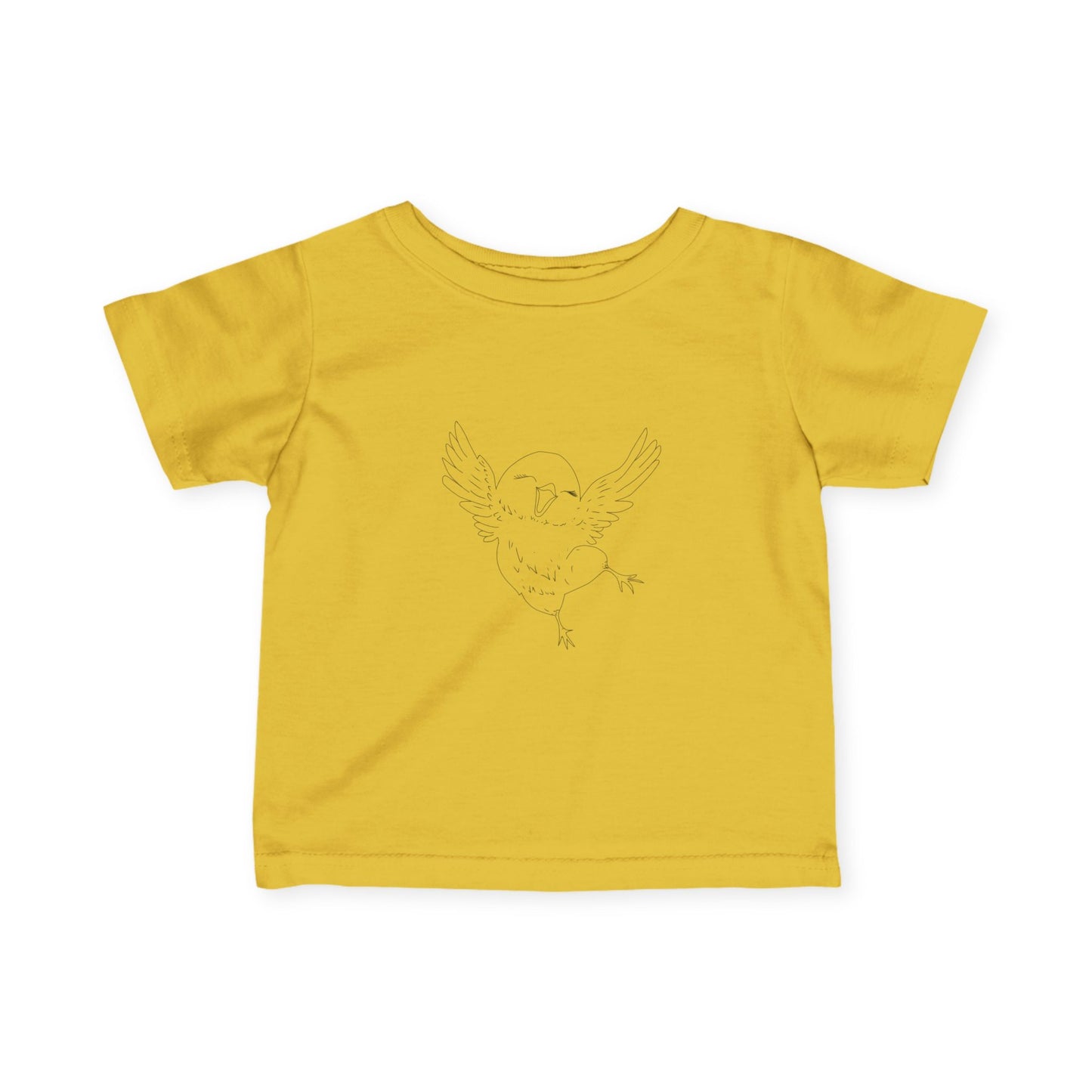 Infant Tee with Minimal Line Art — Baby Animal Graphic Shirt