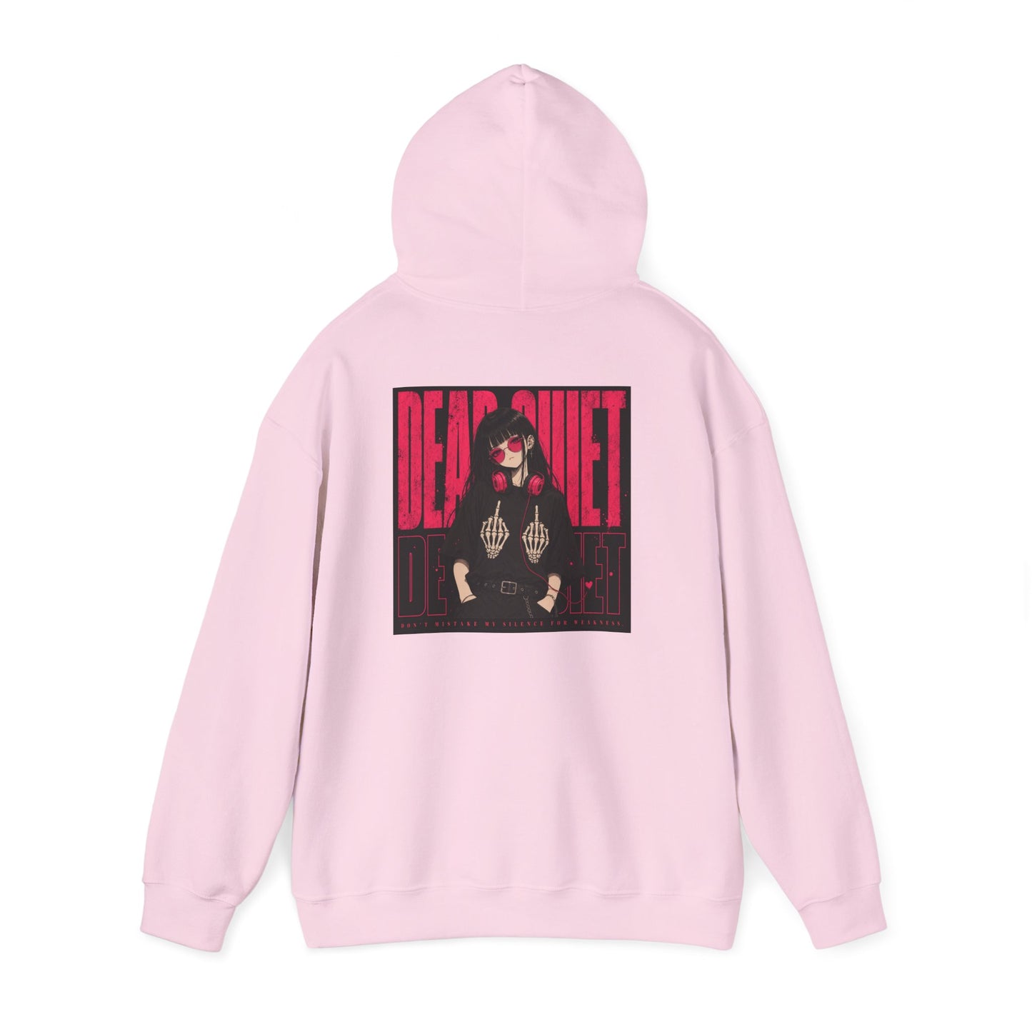 Darkwave Band Hoodie — 'Dead Quiet' Retro Goth Graphic Pullover
