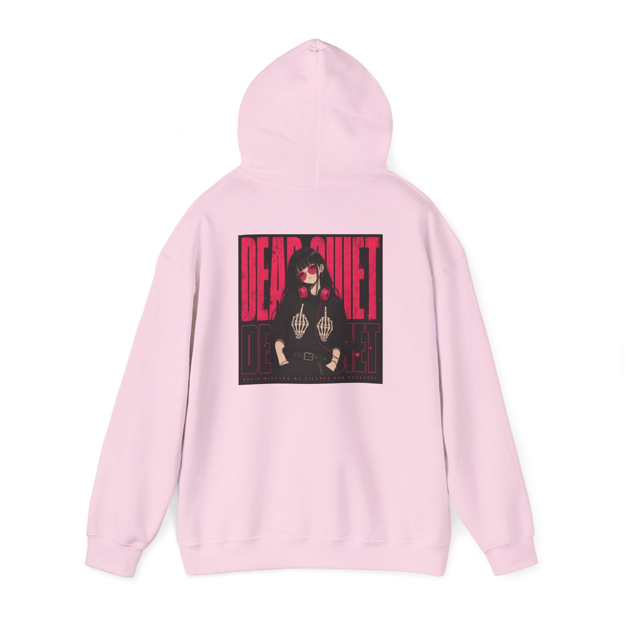 Darkwave Band Hoodie — 'Dead Quiet' Retro Goth Graphic Pullover
