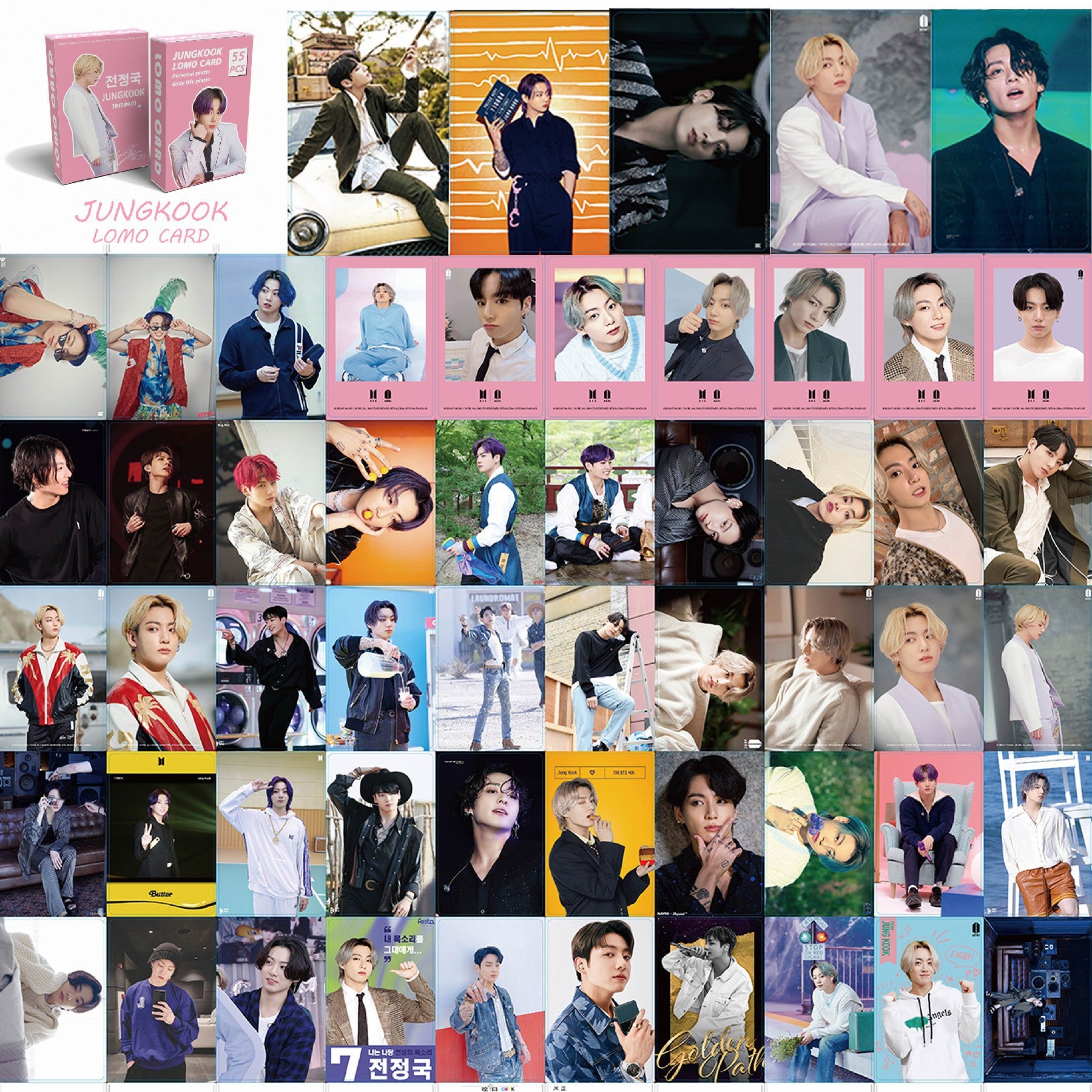 BTS lomo card Kim Taehyung V Park Jimin's collection of small card Tian Zhengguo personal postcards