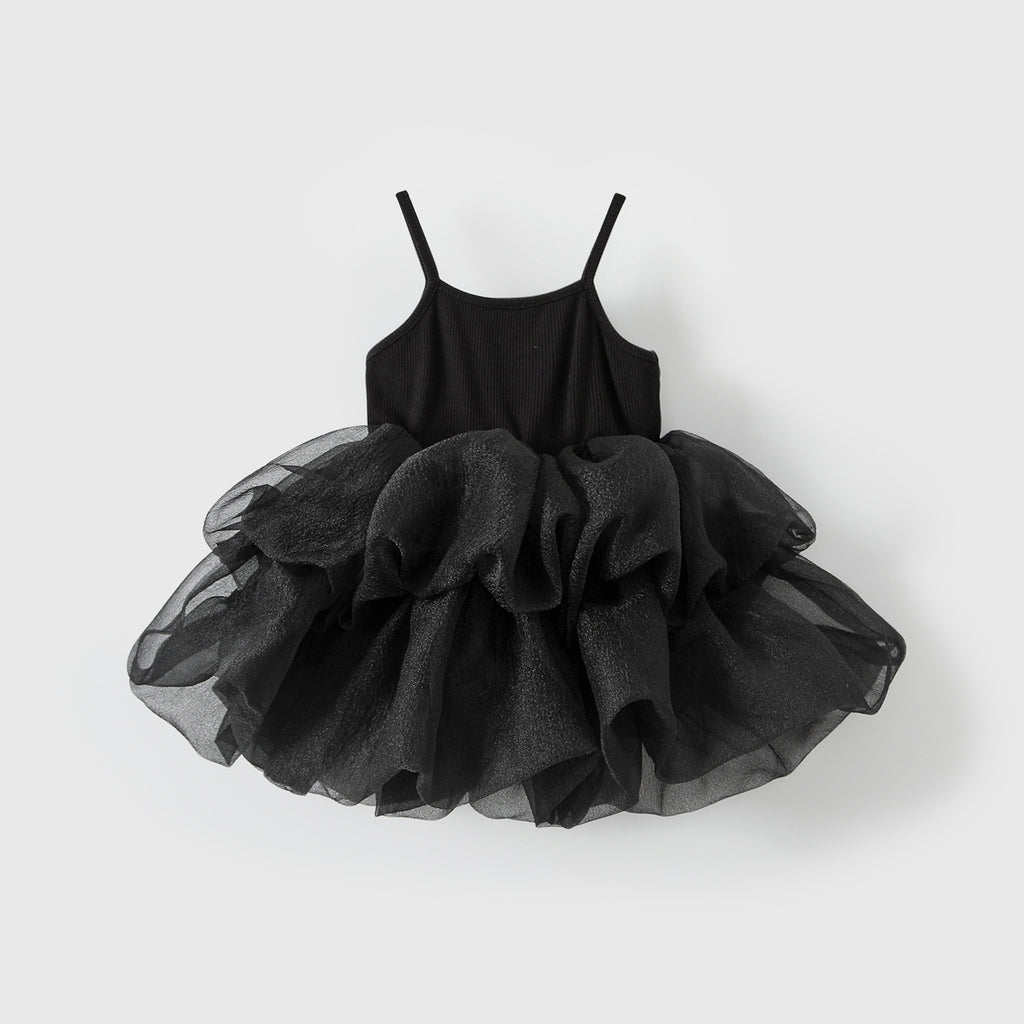 Sleeveless camisole puffy skirt