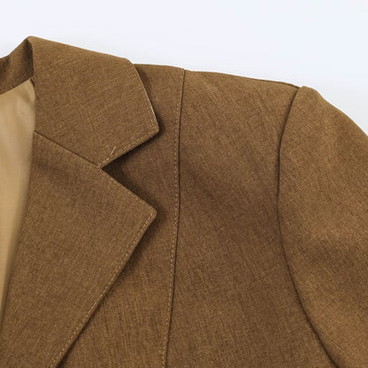 Commuting style casual blend suit jacket