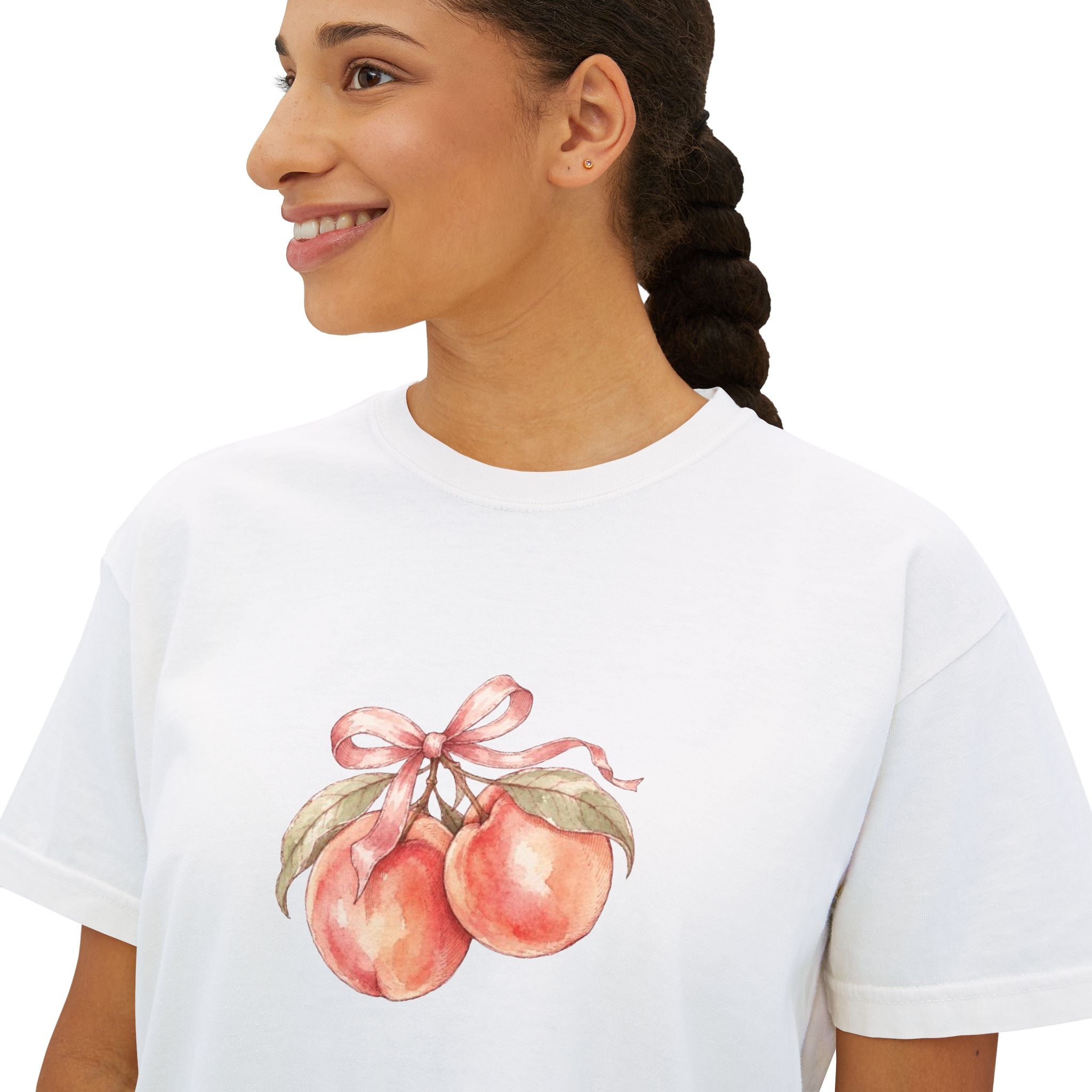 Halloween Pumpkin Ghost Floral Boxy Tee
