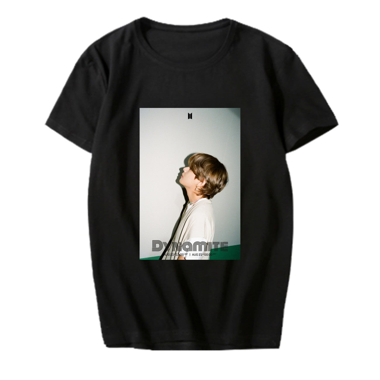 BTS New Album "Dynamite" Remix Teaser Photo Surrounding The Same Short-Sleeved T-Shirt for Women