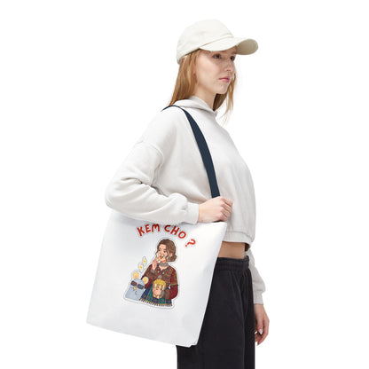 Tote Bag — 'Kem Cho?' Illustrative Gujarati Greeting Tote