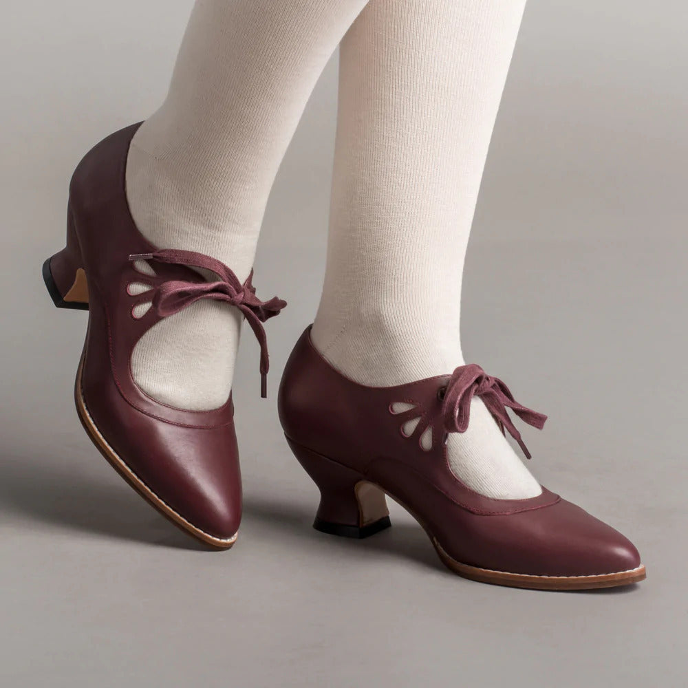 Chaussures décontractées pour femmes à talons hauts, évidées, à lacets, grandes tailles