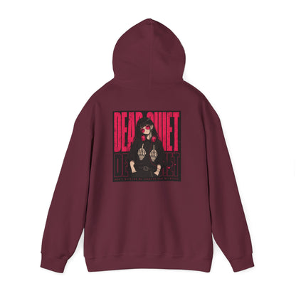 Darkwave Band Hoodie — 'Dead Quiet' Retro Goth Graphic Pullover