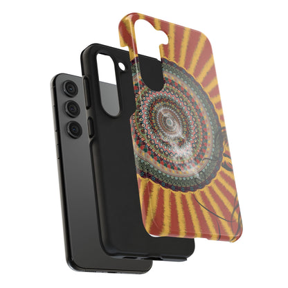 Mandala Sunburst Tough Phone Case — Boho Protective Phone Cover