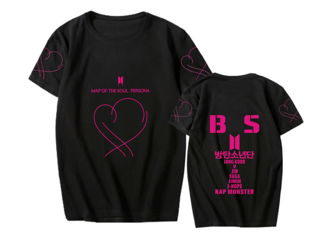 BTS Album MAP OF THE SOUL PERSONA Support The Same Short-Sleeved T-Shirt