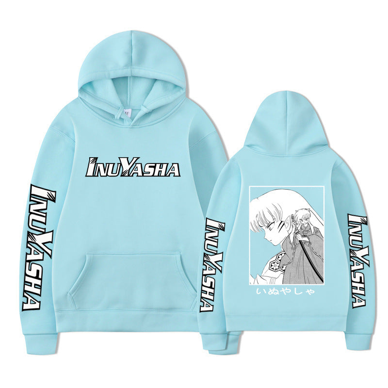 Hooded Sweatshirt with Anime Design, Casual and Creative Hoodie