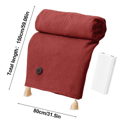 Copy of Portable USB electric blanket with 3 heat settings, machine washable design. Ideal for home, office, or travel use.