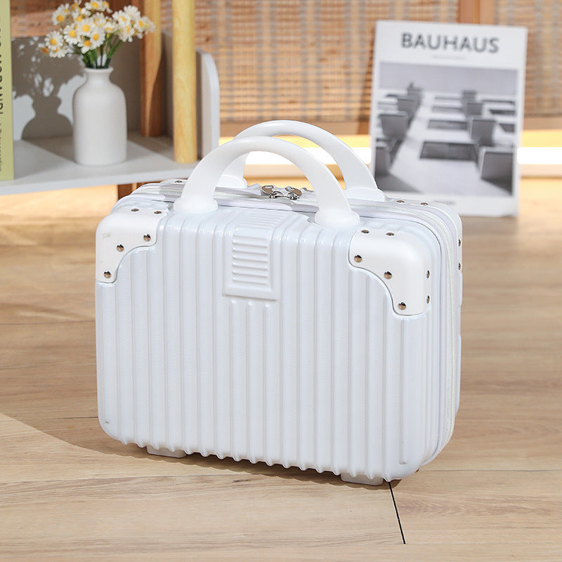 Vintage Luggage Mini Makeup Case 14-inch Small Box Gift Box 16-inch Carry-on Bag Storage