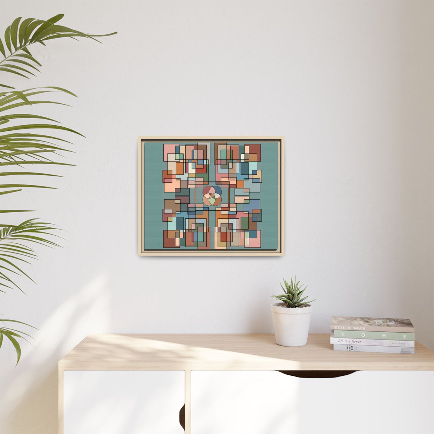 Matte Canvas, Framed (Multi-color)