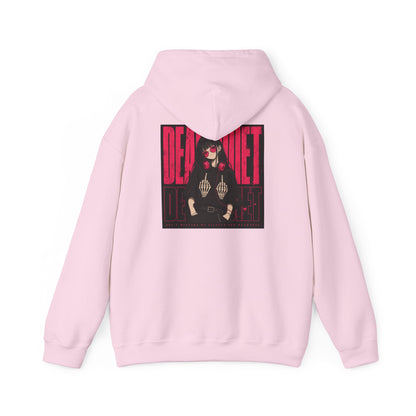 Darkwave Band Hoodie — 'Dead Quiet' Retro Goth Graphic Pullover