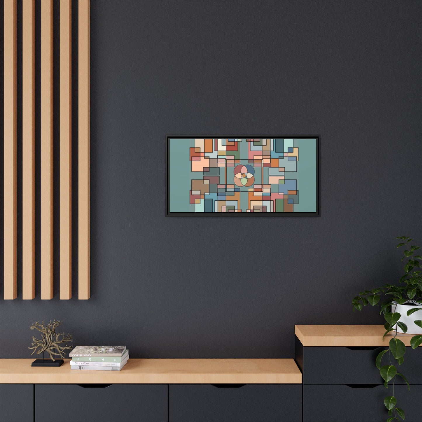 Matte Canvas, Framed (Multi-color)