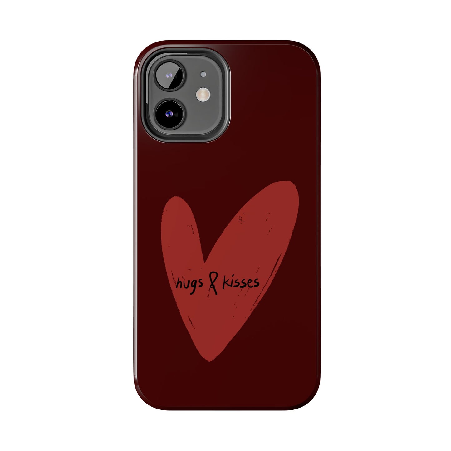 Hugs & Kisses Heart Tough Phone Case