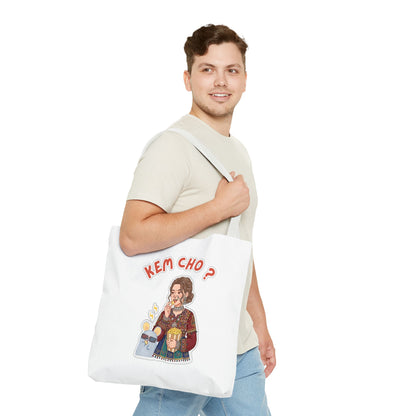 Tote Bag — 'Kem Cho?' Illustrative Gujarati Greeting Tote