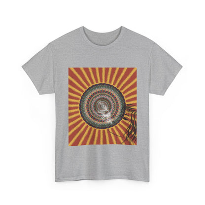 Psychedelic Spiral Sunburst T-Shirt | Retro Palm Silhouette