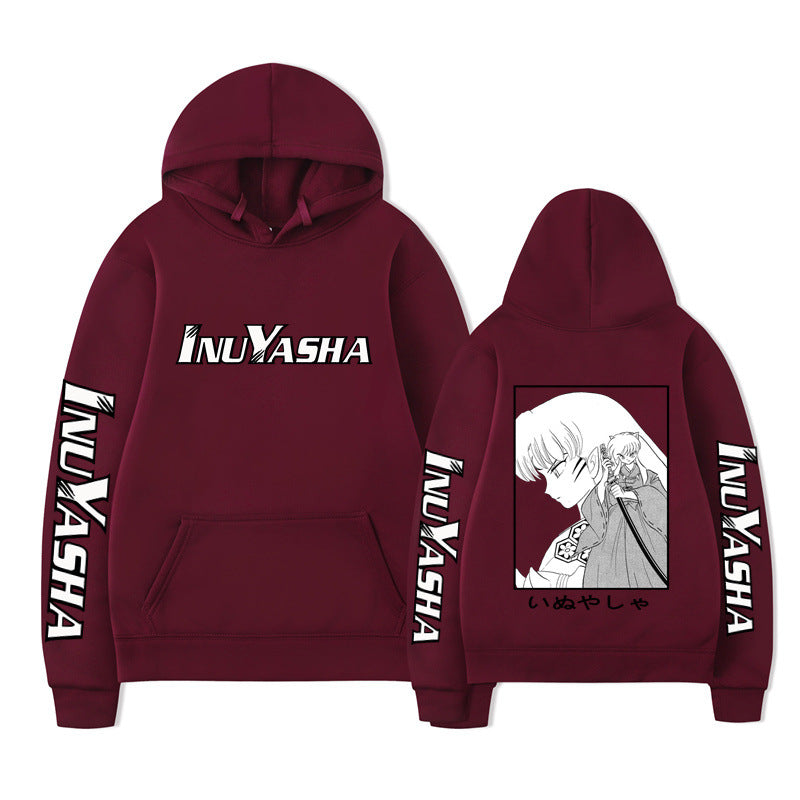 Hooded Sweatshirt with Anime Design, Casual and Creative Hoodie