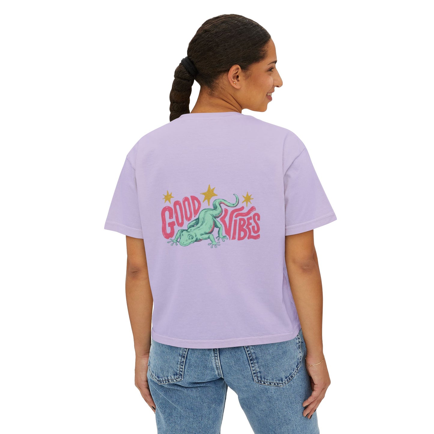 Halloween Pumpkin Ghost Floral Boxy Tee