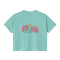 Halloween Pumpkin Ghost Floral Boxy Tee