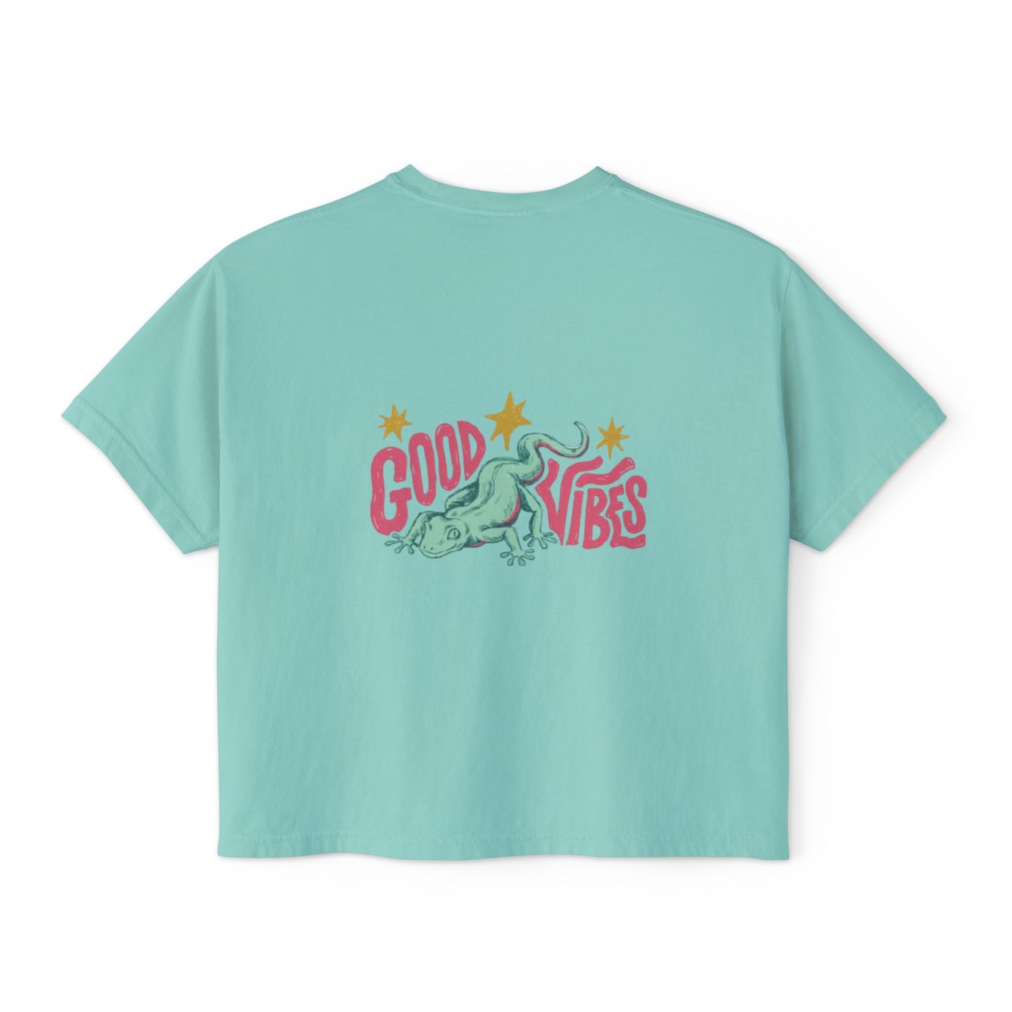 Halloween Pumpkin Ghost Floral Boxy Tee
