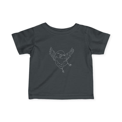 Infant Tee with Minimal Line Art — Baby Animal Graphic Shirt