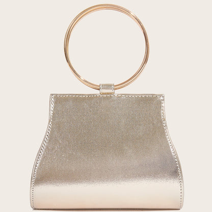 Sac chaîne à boucle magnétique en PU orné de diamants